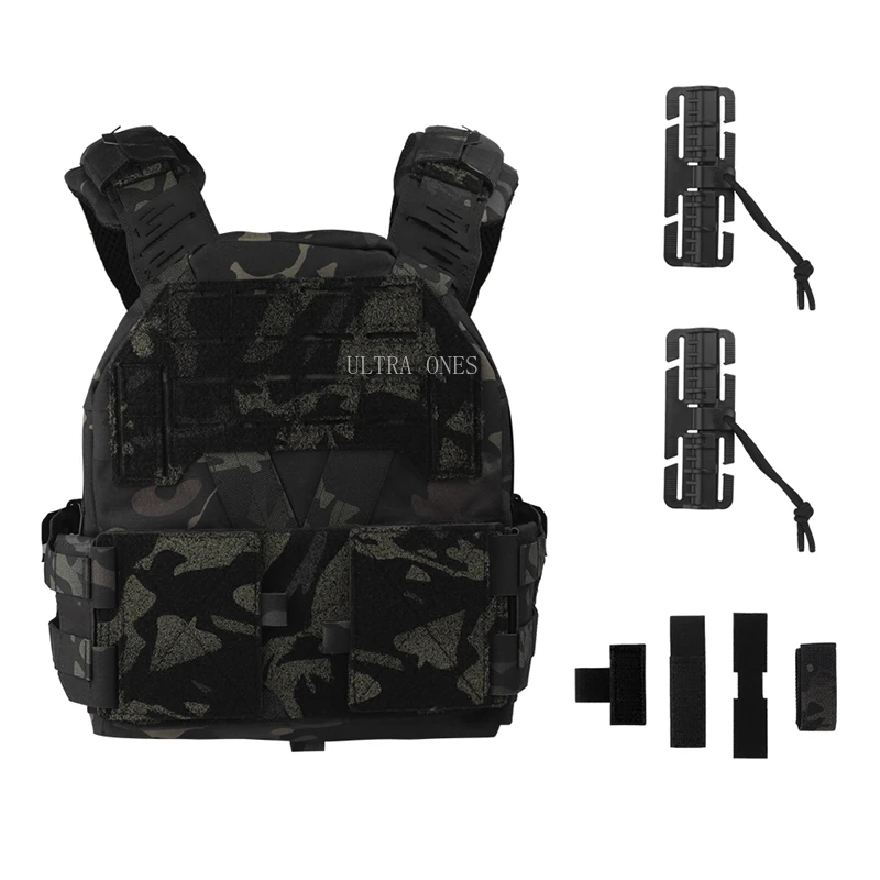 Portaplacas táctico, chalecos de caza, utilidad ligera, liberación rápida, MOLLE, Airsoft, chaleco de combate, armadura, equipo Airsoft - imagen 2