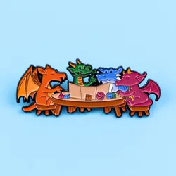 Insignia táctica esmaltada dragón – Broche para solapa coleccionable
