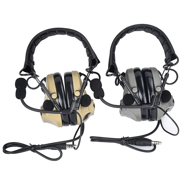 WADSN-auriculares tácticos ComtacIII para recogida y reducción de ruido auriculares para caza civil C3 para Radio walkie-talkie PTT - imagen 3