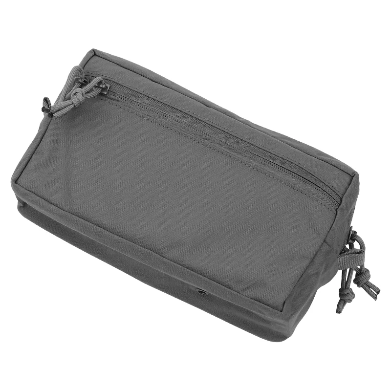 Bolsa secundaria GP (ancho), bolsa de red para exteriores, bolsa para artículos diversos con cremallera, soporte Molle de gamuza mágica, pretina adaptable, bolsa para chaleco de caza - imagen 5