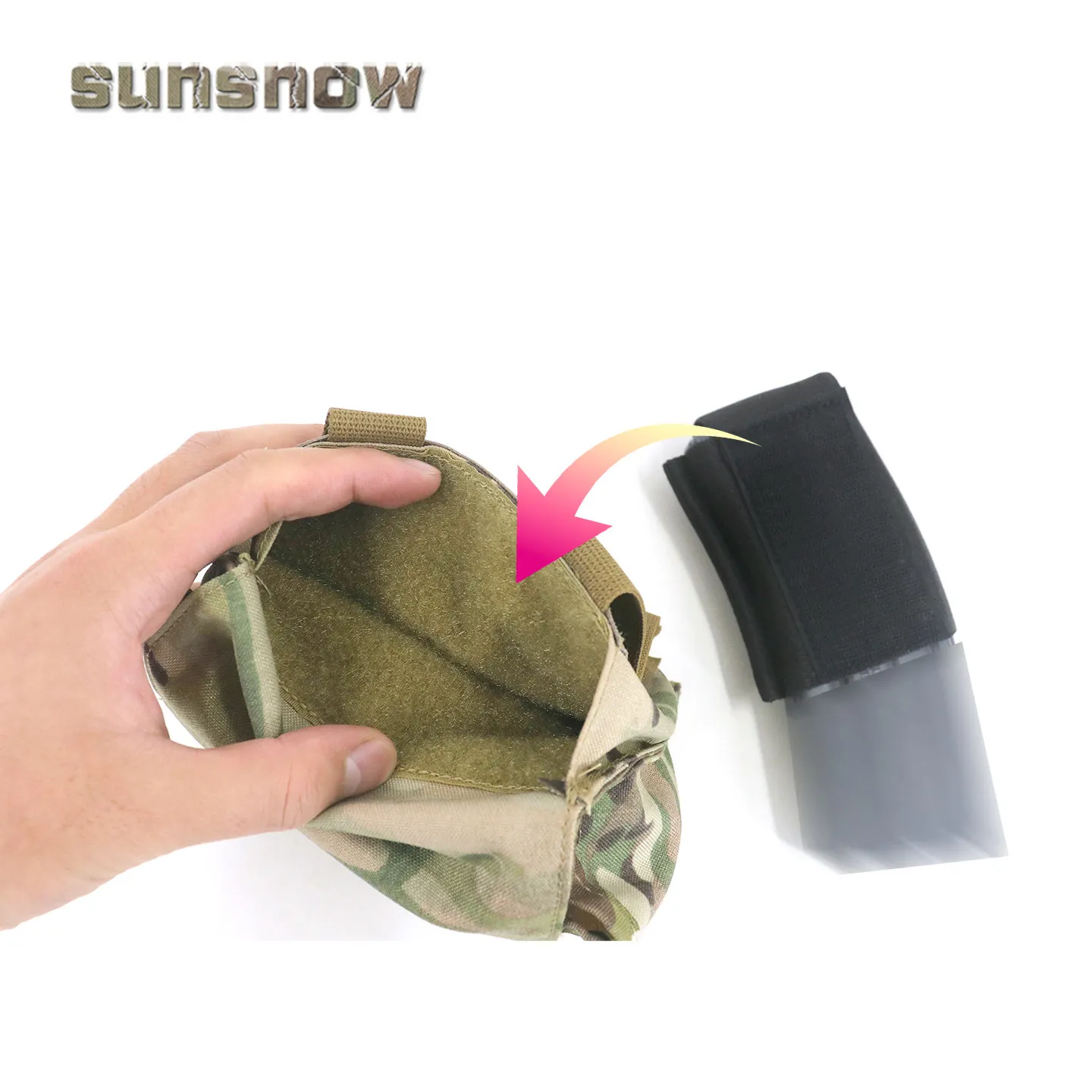 Divisores con resorte para revista SS, Panel frontal individual/doble/Triple, superficie de doble gancho para aparejo de pecho táctico - imagen 3