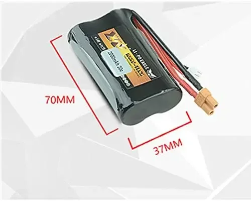 7,4 V 2000mAh 20C Lipo batería XT30 enchufe con cargador USB para Huina 580 550 583 582 RC excavadora vehículos RC camión RC - imagen 3