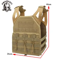 SINAIRSOFT JPC – Chaleco táctico portaplacas MOLLE liberación rápida