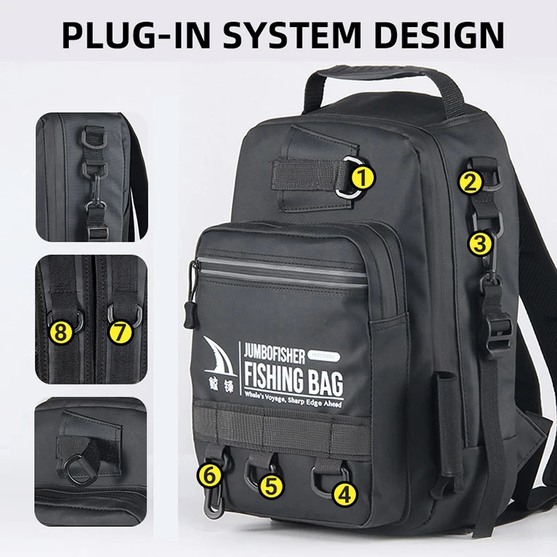 Bolsa táctica para hombre, mochila tipo mensajero Molle, deportes al aire libre, viajes, senderismo, Camping, pesca, mochila impermeable para montañismo - imagen 5