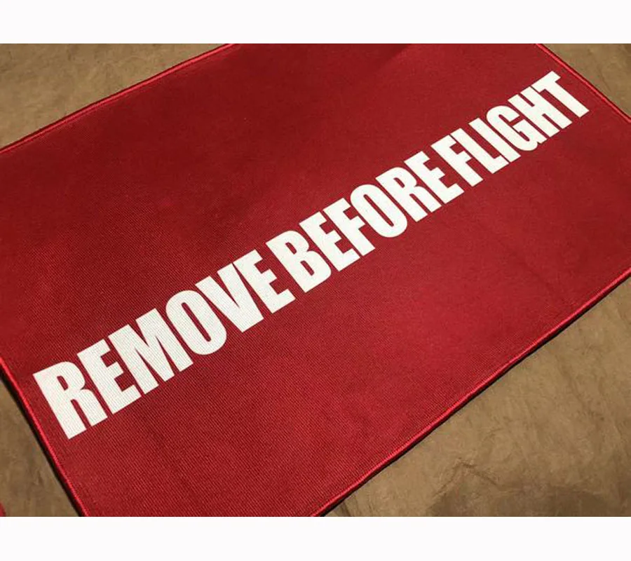 Alfombra táctica para exteriores, "quitar antes del vuelo", mantas de bienvenida - imagen 4