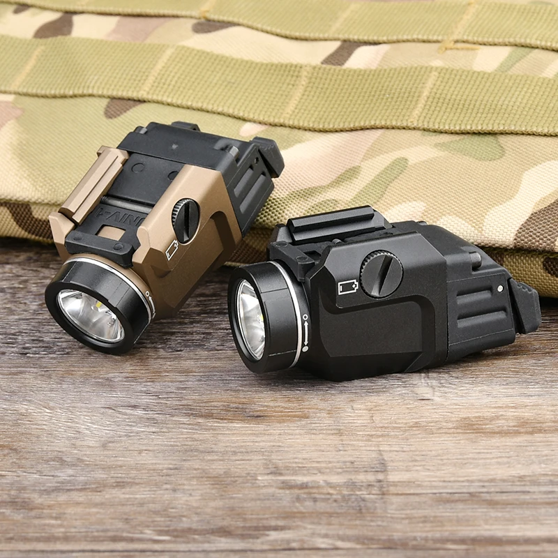 Luz táctica montada TR-7 X, linterna Airsoft de caza de 800 lúmenes, incluye interruptores de paleta altos y bajos, compatible con linterna de riel de 20mm - imagen 4