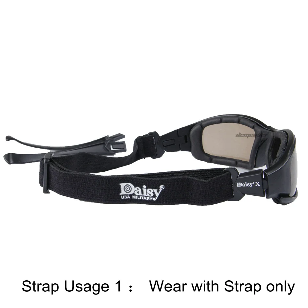 Daisy-gafas polarizadas fotocromáticas, gafas de sol de transición, Kit de 4 lentes, juego de guerra, gafas tácticas para senderismo - imagen 5