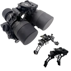 Puente binocular PVS-14 brazo J metálico cola de milano NVG