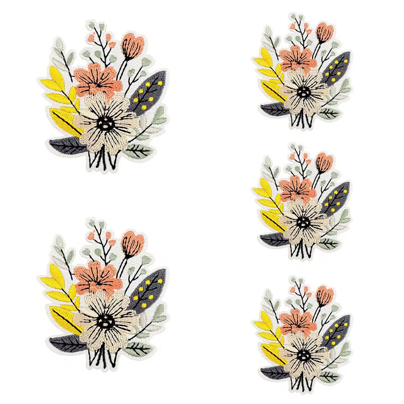 Parche termoadhesivo floral infantil para planchar en ropa y mochila - imagen 5