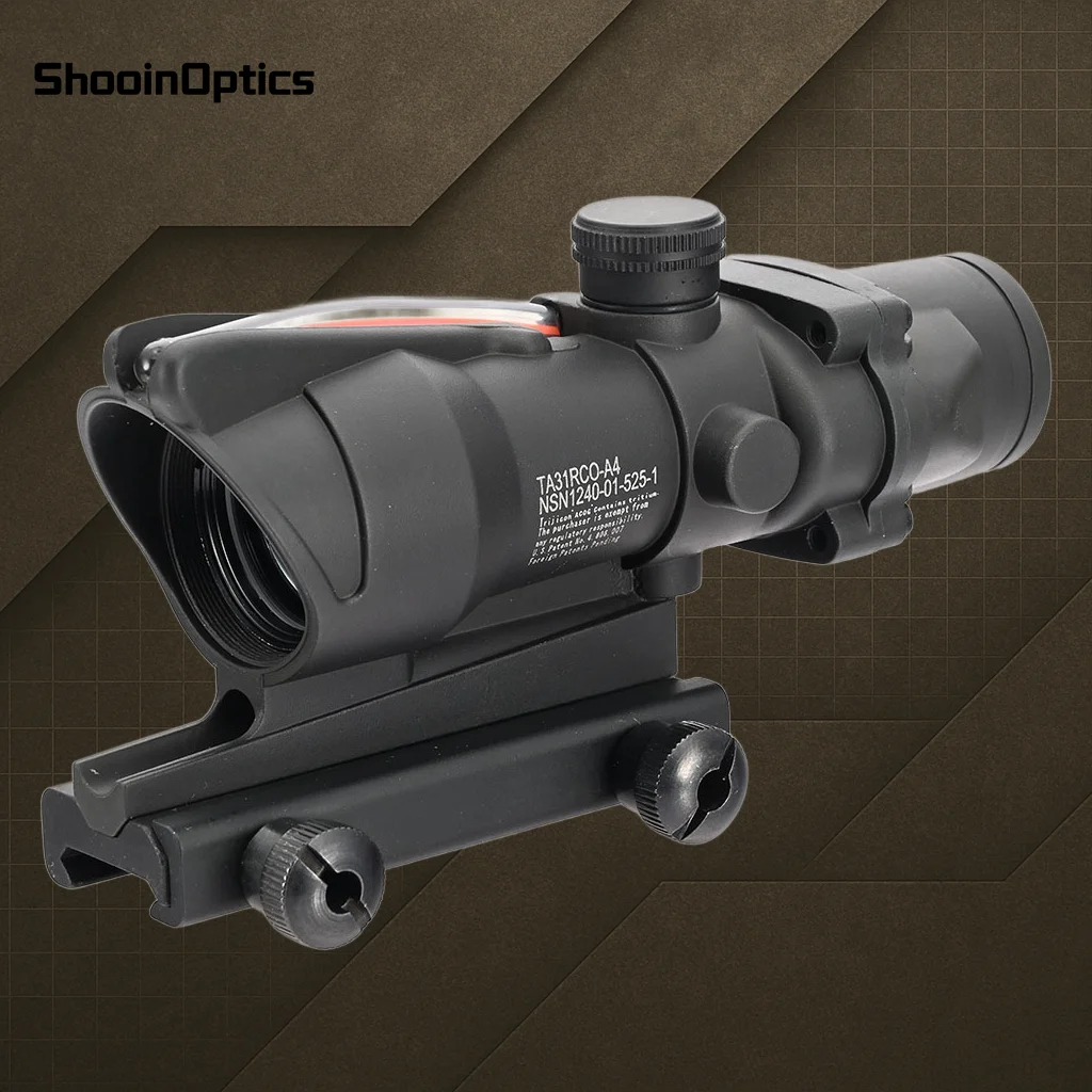 Shooin Optics 1x32 combate táctico Prisma alcance duradero a prueba de golpes Gunsight para aventuras de caza al aire libre