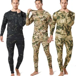 Ropa interior térmica camuflaje ripstop para hombre - táctico