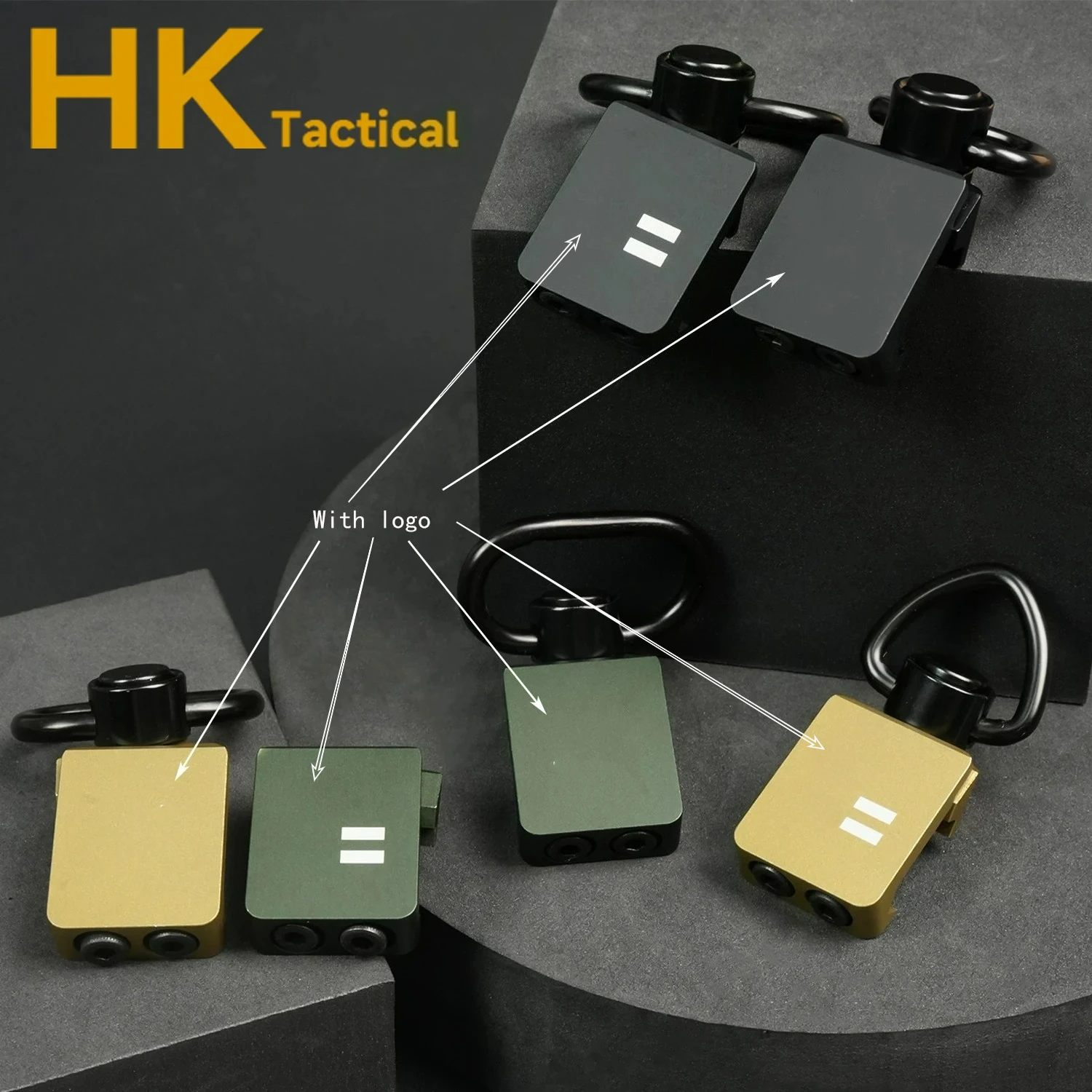 Hebilla táctica para correa de hombro al aire libre QD, hebilla de liberación rápida, correa trasera, hebilla colgante lateral, herramienta de caza compatible con riel de 20mm