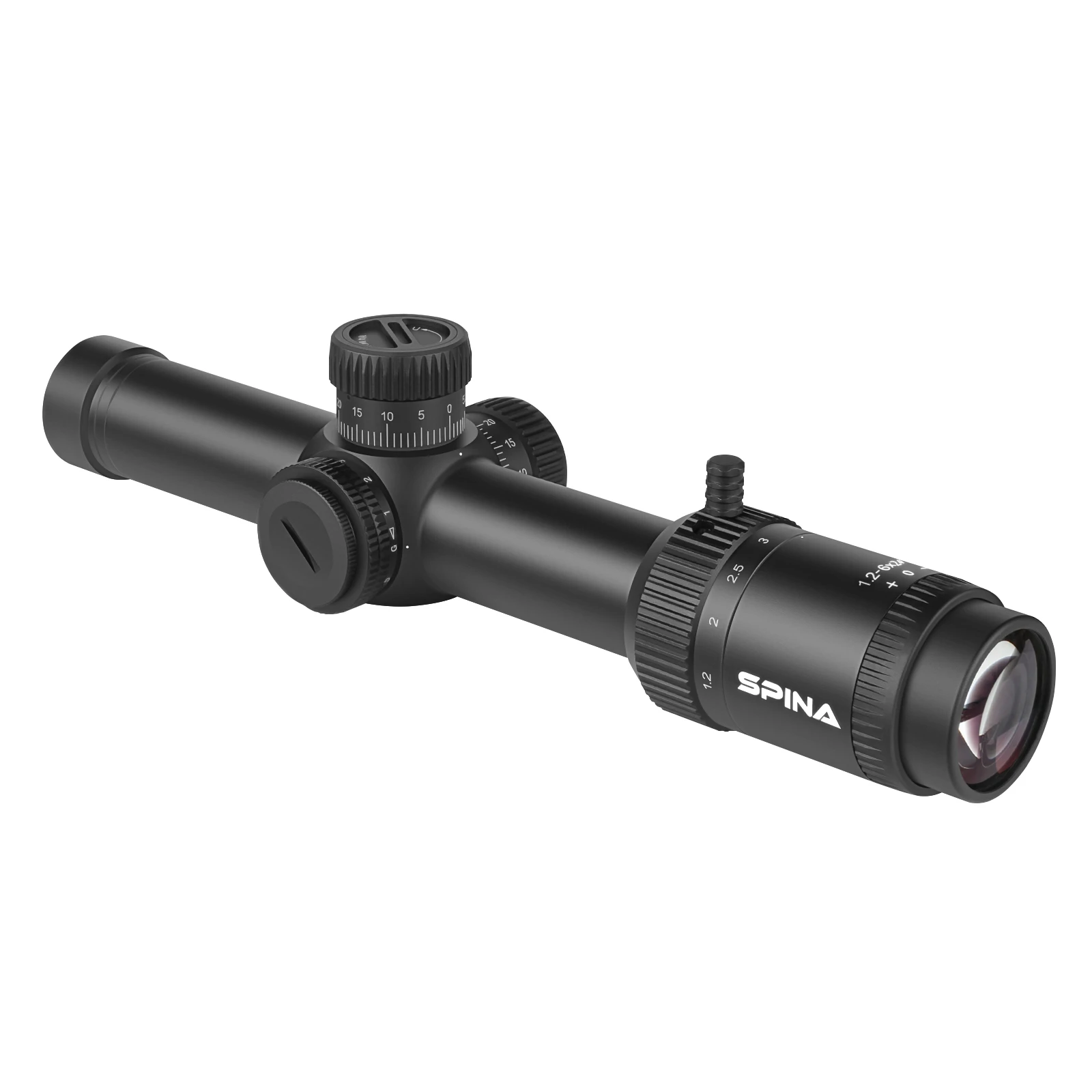 SPINA Optics FFP/SFP 1,2-6x24 mira compacta iluminante roja/verde 30mm de diámetro de tubo caza, objetivo y Rifle de aire uso civil - imagen 4