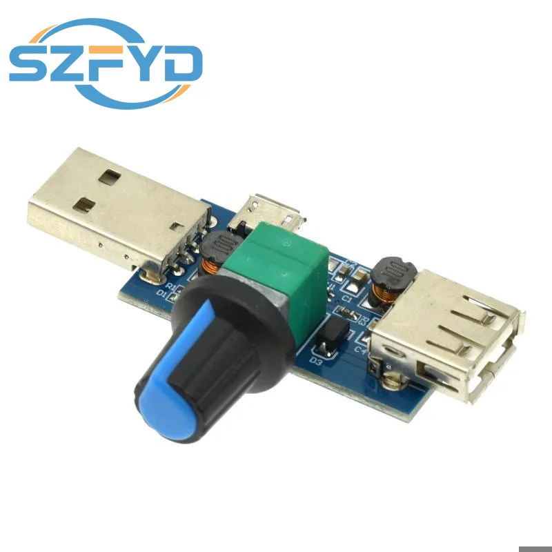 Regulador de velocidad del viento DC4-12V 5W USB regulador de ventilador con módulo de velocidad de interruptor regulador de volumen del ventilador perilla del interruptor - imagen 5