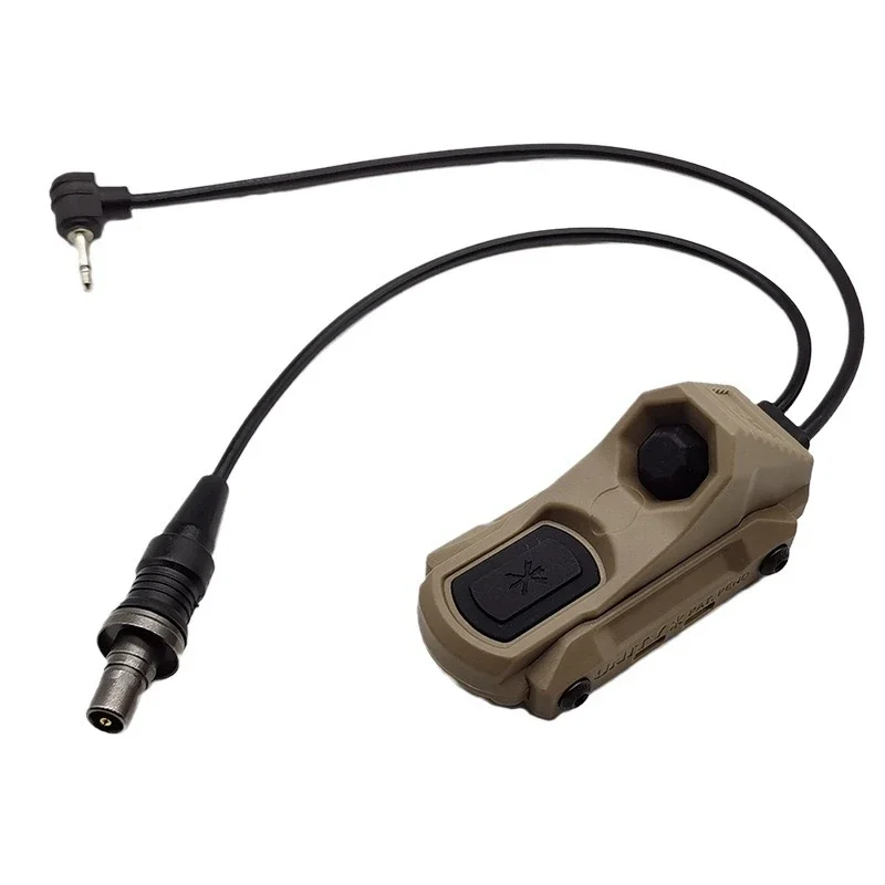 Interruptor Axon de presión táctica Airsoft, botón de Control remoto de doble función SF + enchufe trasero de 3,5 MM/2,5 MM, M300, M600, DBAL, PEQ, NGAL - imagen 2
