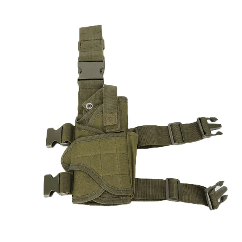 Funda táctica de nailon para pistola Airsoft, funda Universal ajustable para pierna izquierda y derecha para Glock 17, Beretta M9 - imagen 4