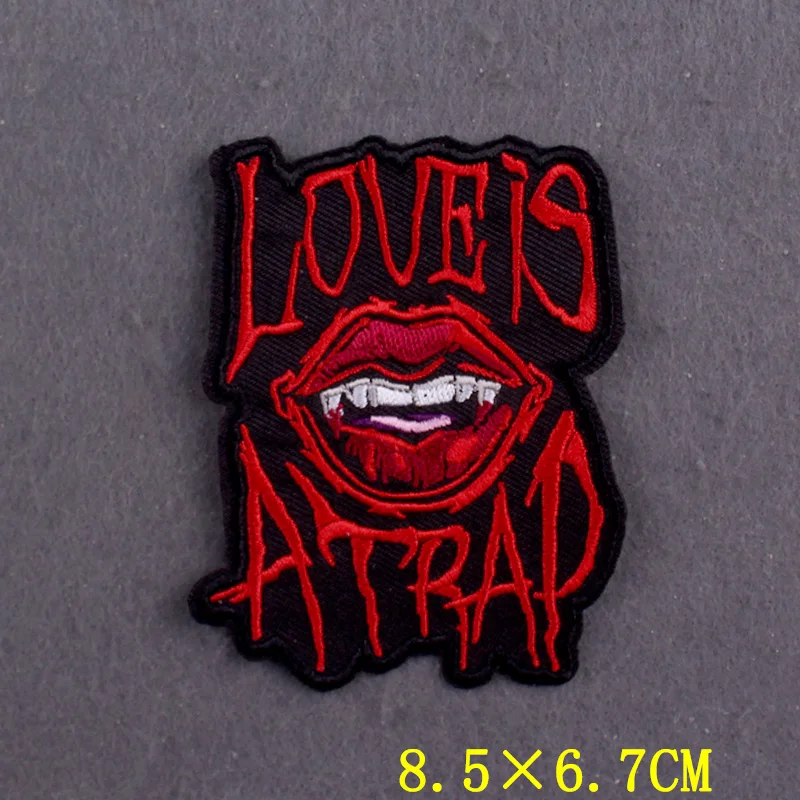 5 unids/set de parches Punk para planchar para pegatinas de ropa, insignias DIY en mochila, parche bordado de rayas de llama en decoración de chaqueta - imagen 3