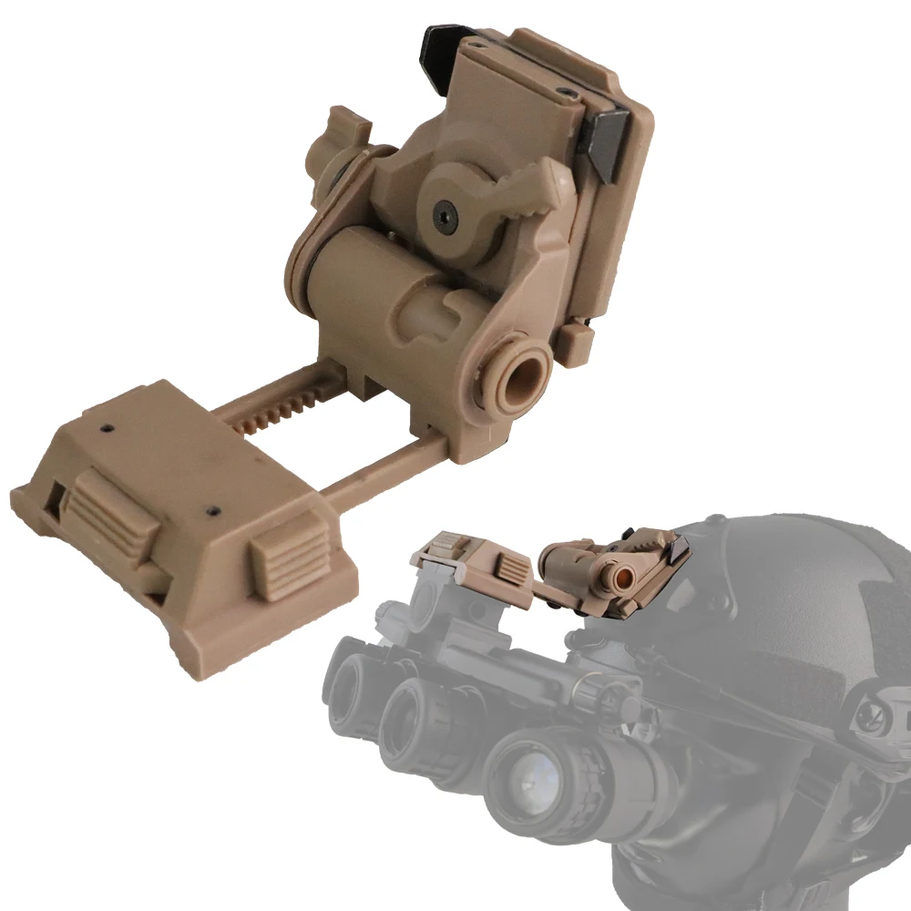 BOOIU L4G24 NVG soporte de montaje para visiones nocturnas montaje de casco de nailon para PVS15 PVS18 PGPNVG18 soporte plegable para gafas de visión nocturna - imagen 5