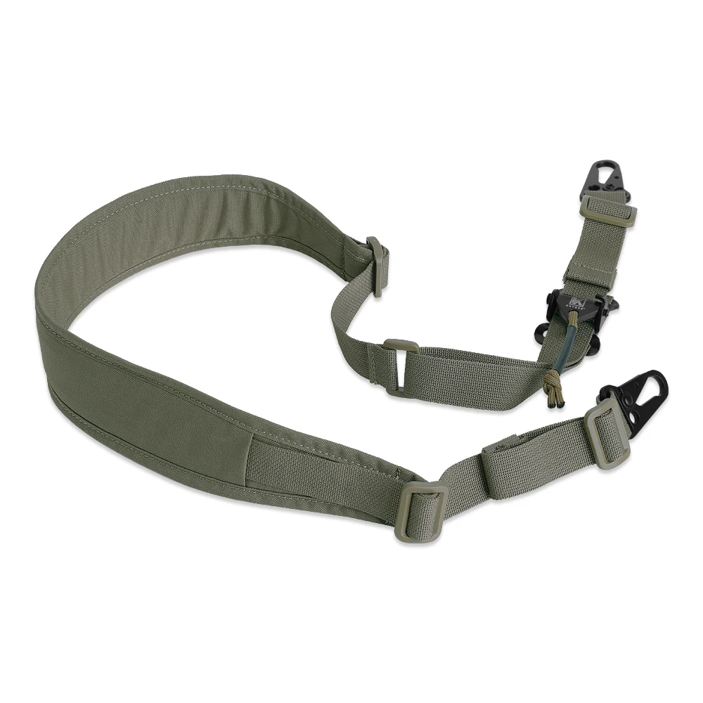 KRYDEX 500D táctico Rifle Sling correa de hombro Slingster 2 puntos acolchado pistola Sling hebilla de Metal escopeta cinturón accesorios de caza - imagen 3