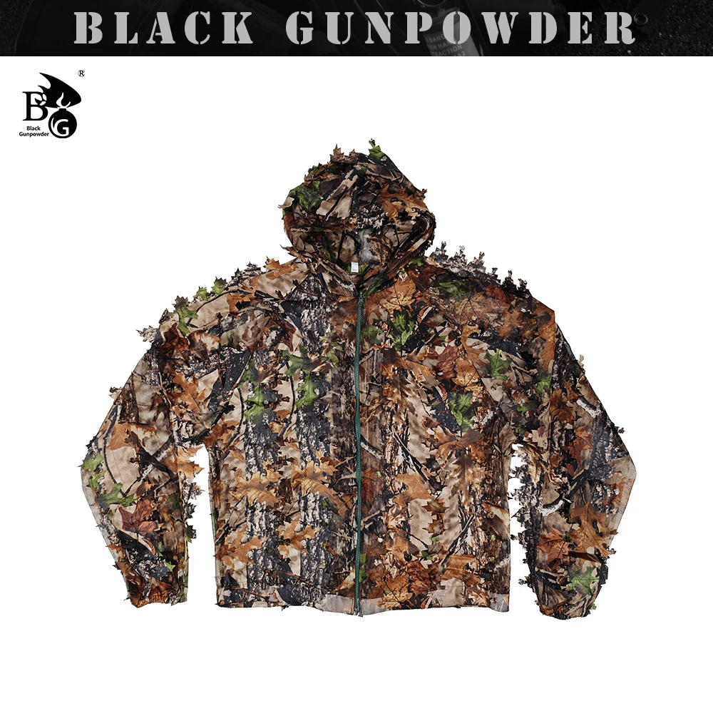 Conjunto de traje de pantalones Ghillie de camuflaje biónico ultraligero resistente a infrarrojos IR - imagen 4