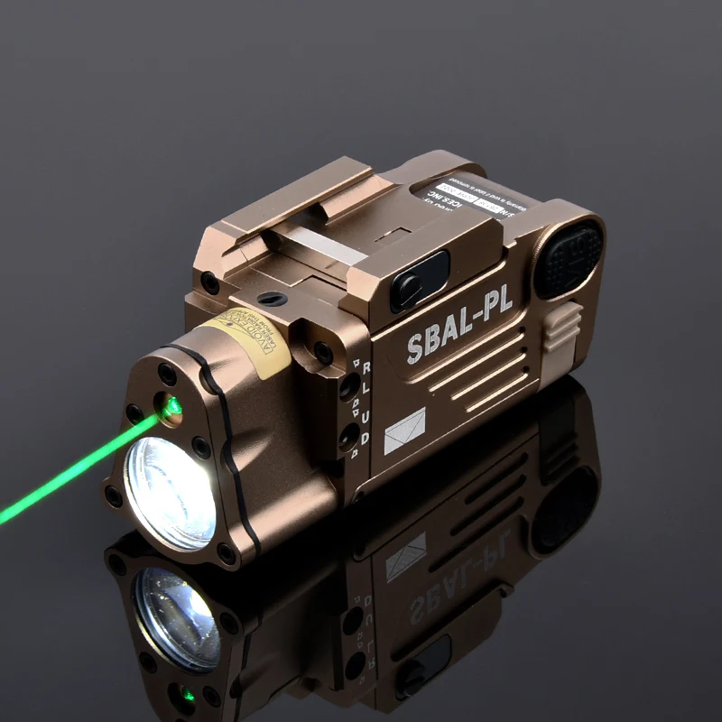 Luz de pistola táctica CNC acabada para SBAL-PL, Combo de luz láser roja y verde, luz de pistola constante y estroboscópica CZ 75 DBAL para caza - imagen 5