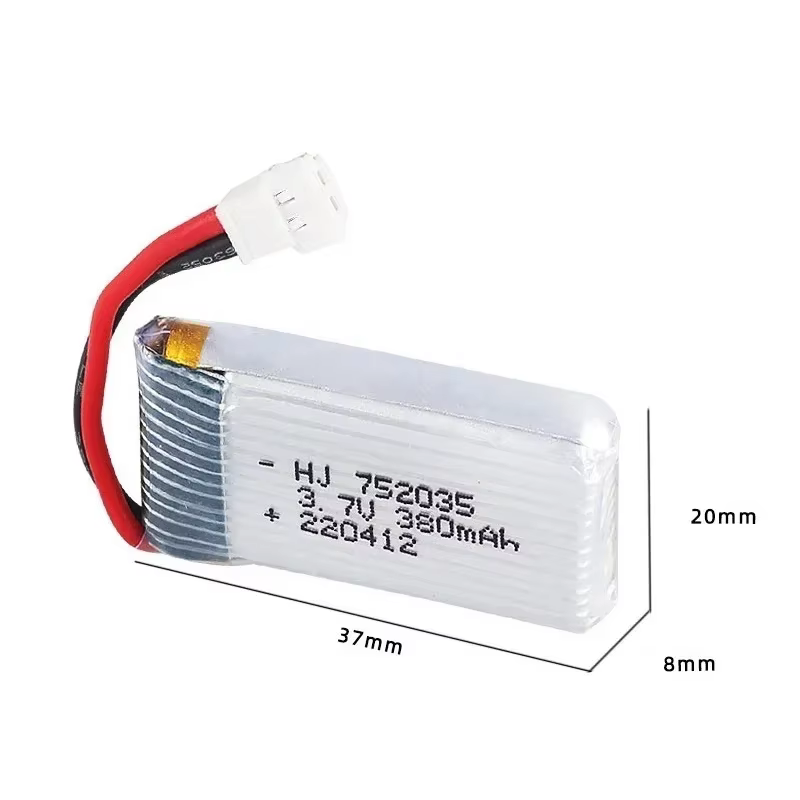 Batería LiPo 3.7V 380mAh 20C para dron radiocontrol Syma X4 - imagen 4