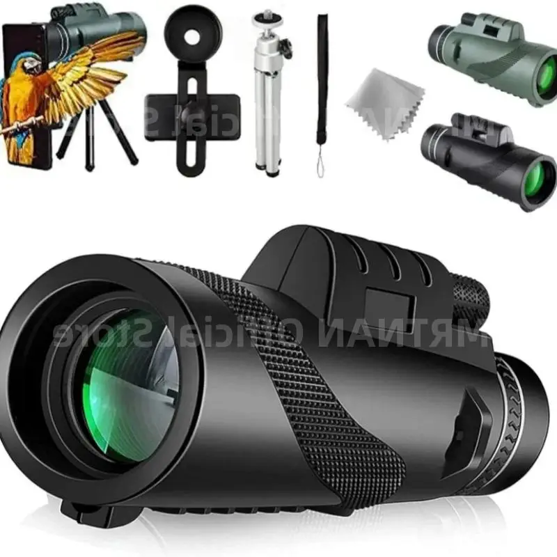 Telescopio portátil HD plegable de larga distancia, Mini telescopio potente de 80x100 para caza, deportes, Camping al aire libre, Viajes - imagen 2