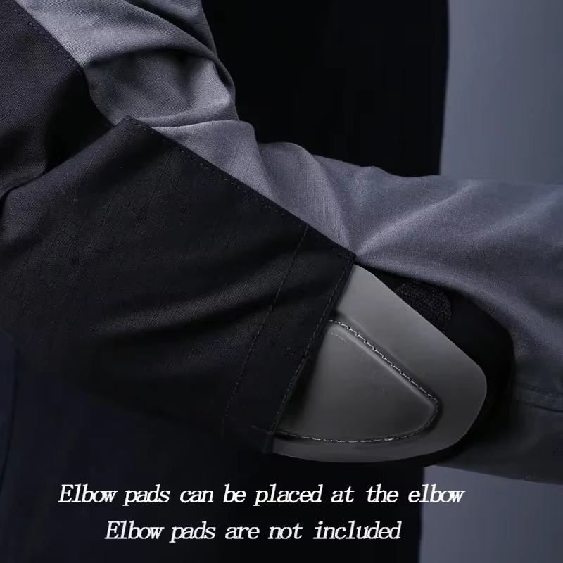 Trajes tácticos de Paintball, Ropa de Trabajo, uniforme con múltiples bolsillos, camisas de camuflaje de combate, pantalones Cargo con capucha, rodilleras, ropa de caza - imagen 5