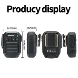 ABBREE IP67 altavoz Bluetooth impermeable y microfono para Baofeng