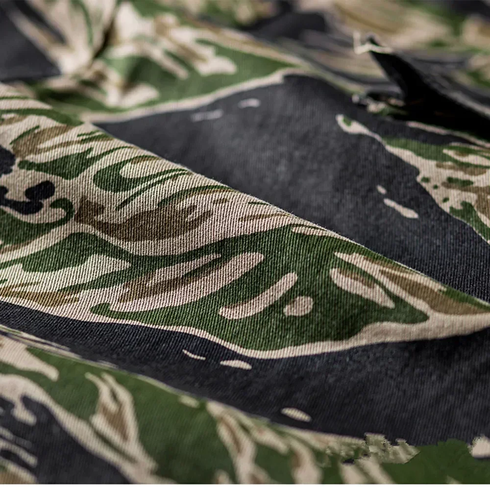 Pantalones cortos a rayas de tigre WW2 soldado de EE. UU. cortos de moda entrenamiento deportivo pantalones cortos Vintage sueltos de verano - imagen 3