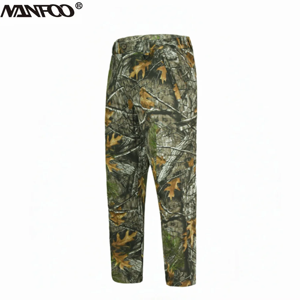 Pantalones softshell térmicos camuflaje biónico para caza y pesca