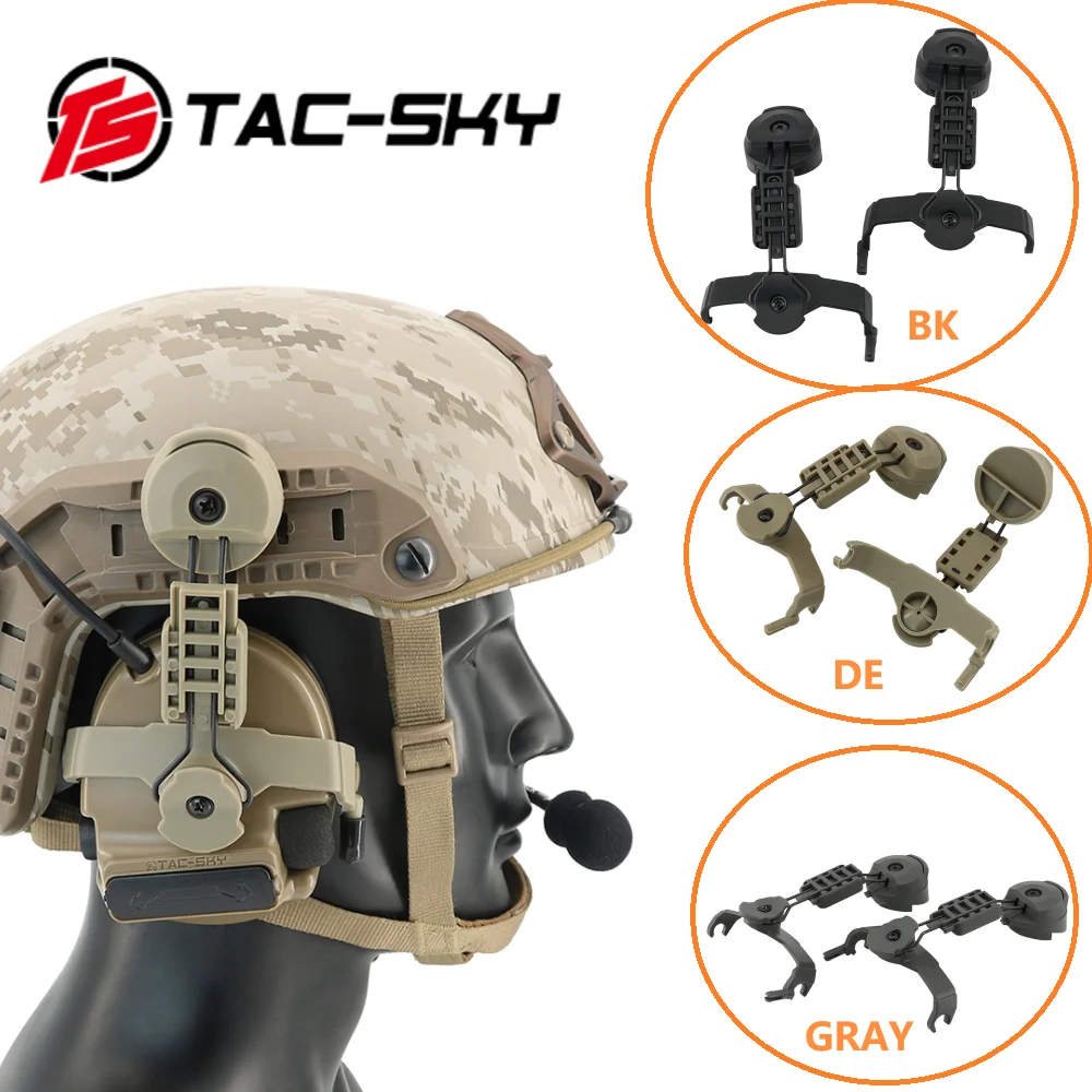 TS TAC-SKY casco táctico ARC OPS-CORE Rail Airsoft adaptador de auriculares soporte COMTA para auriculares tácticos COMTA II III - imagen 3