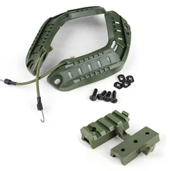 Soporte de riel guía para casco táctico, pistola de aire, accesorio para casco rápido, riel de montaje para casco de arco, accesorios para cascos rápidos para caza y Paintball