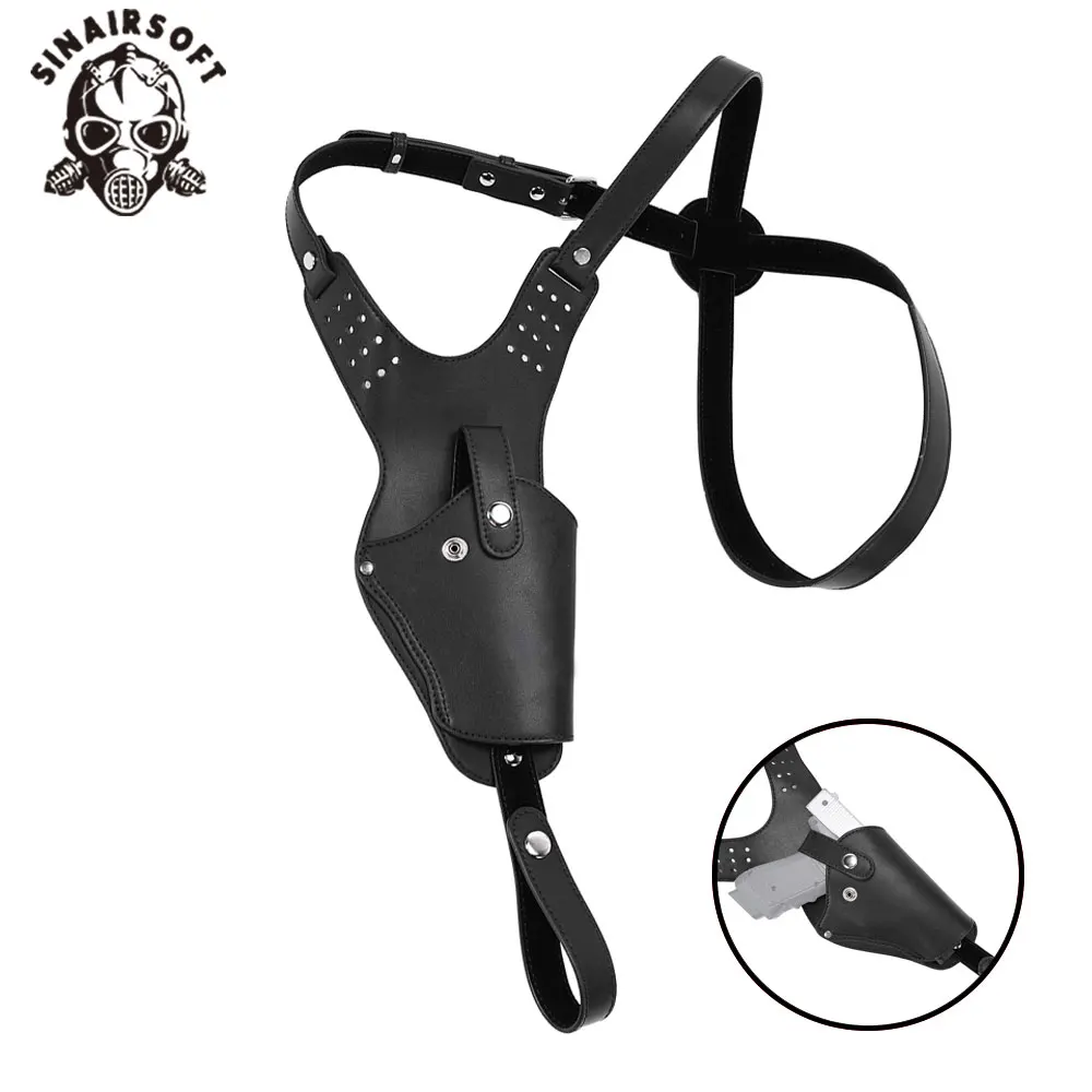 Funda táctica Vertical ajustable para axila, para transporte oculto, compatible con Glock M9 M1911 P226 P320 SIG, funda de caza