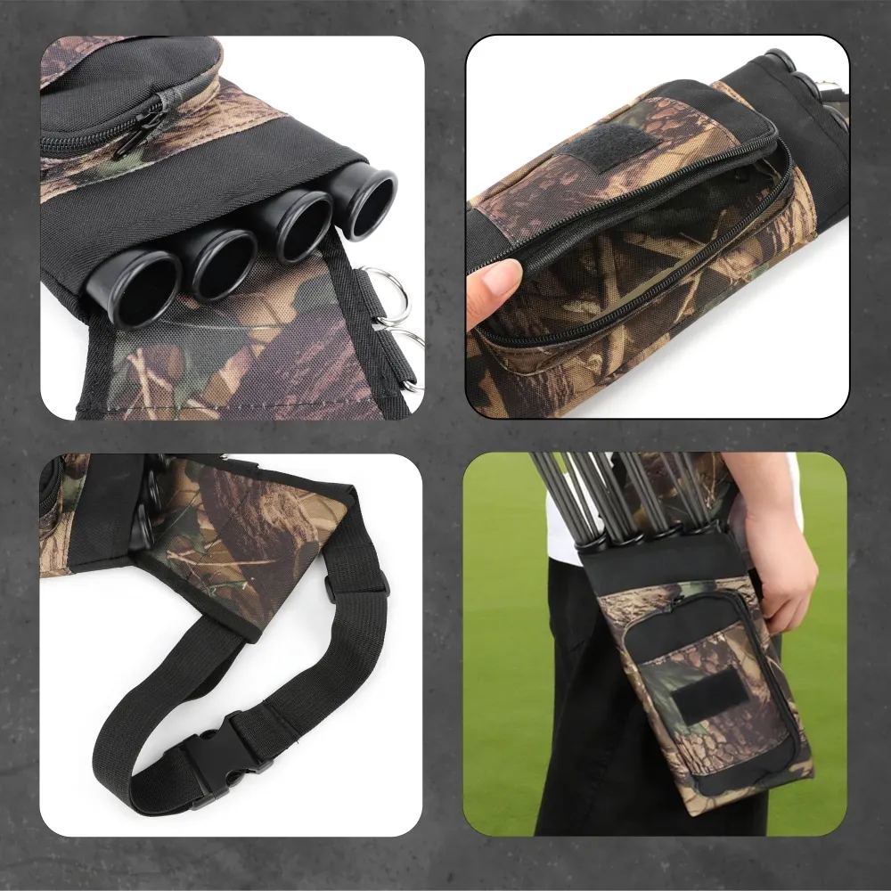 Bolsa de cintura para flechas cuatro tubos nailon tiro con arco - imagen 4