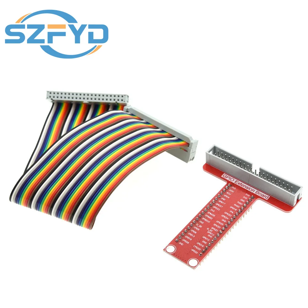 Placa de expansión GPIO tipo T + Cable de cinta de 40 pines para Raspberry Pi 4 3 2 B + Compatible con placa de pruebas DIY - imagen 3