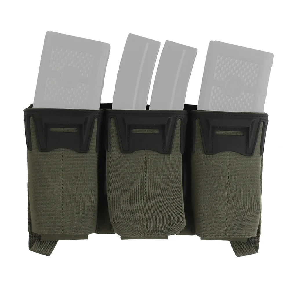 Bolsa táctica multicalibre Triple Mag M4 5,56 7,62x39 PCC 9mm mordazas Glock extendidas cartel frontal gancho G bolsa MOLLE caza Agili - imagen 5