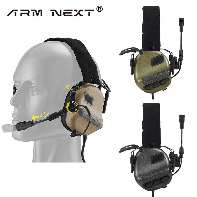 ARM NEXT-orejera militar de tiro, kit de soporte con rotación de 360 °, apto para casco rápido, juego de bricolaje de casco de arco de M-LOK - imagen 4