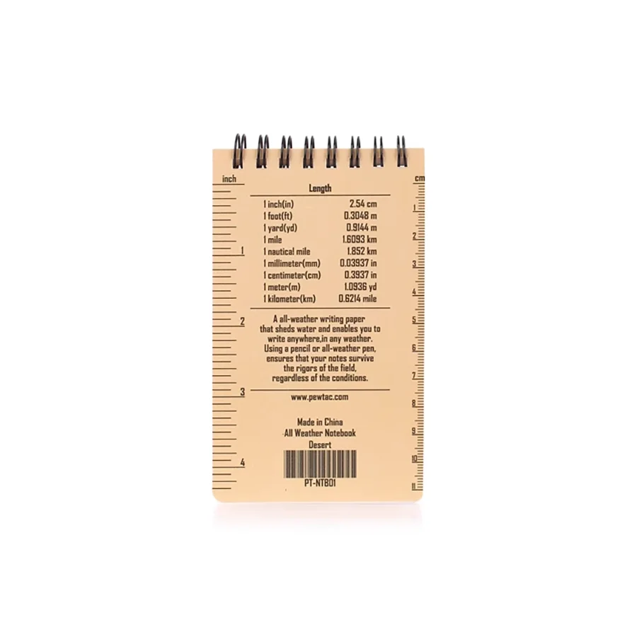 Cuaderno impermeable fácil de llevar EDC cuaderno táctico al aire libre a prueba de remojo de caza - imagen 2