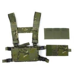 Chaleco táctico ripstop MTP con panel pecho militar
