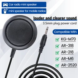 ABBREE KES-4 Altavoz externo para emisora Jack 3,5 mm militar