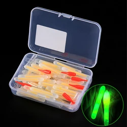 50 Uds. Barra luminosa, luz de pesca, flotador de pesca, lámpara fluorescente brillante, varilla para pesca nocturna, Kit de accesorios luminosos Bobber