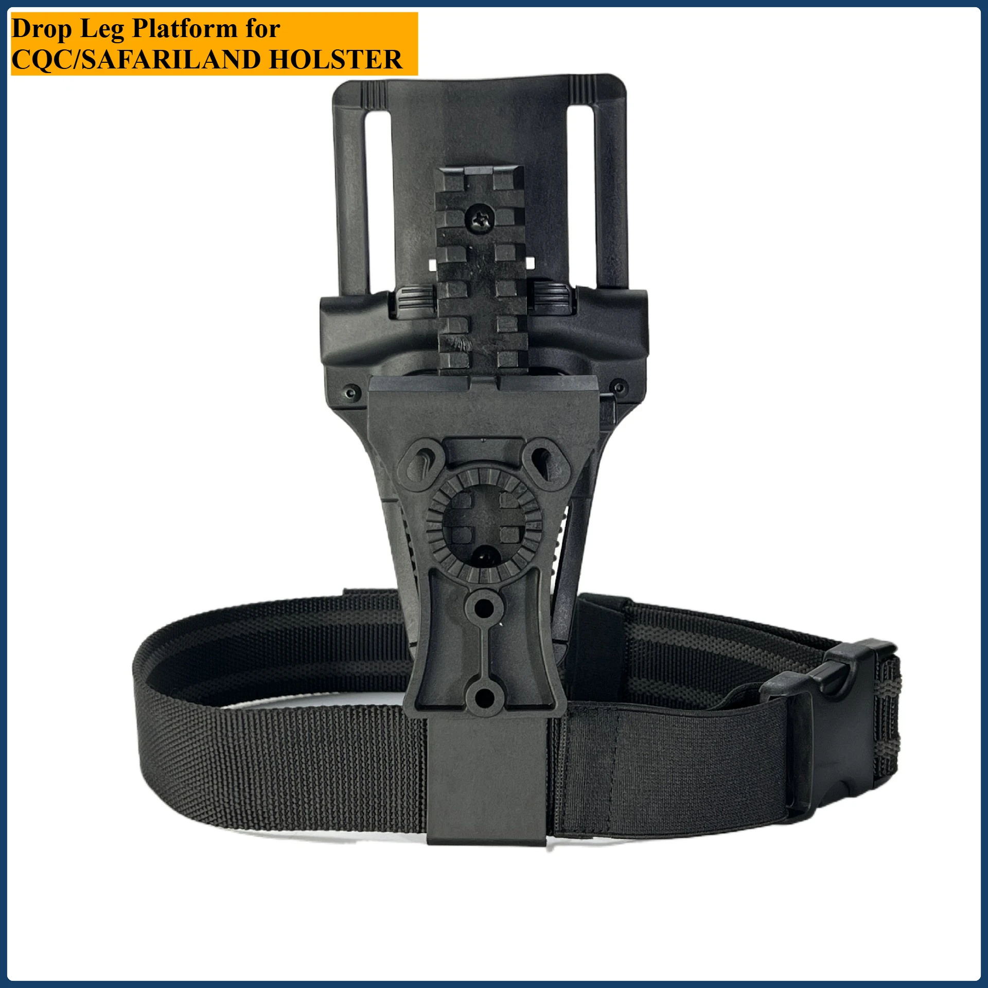 Adaptador táctico para funda de plataforma con pierna caída y clip para cinturón MOLLE para la mayoría de los tipos de funda - imagen 2