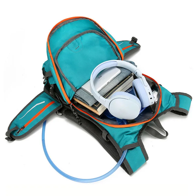 Mochila de deportes al aire libre para hombre, mochila reflectante a rayas para senderismo, Camping, ciclismo, escalada, montañismo, mochila de viaje de ocio - imagen 5