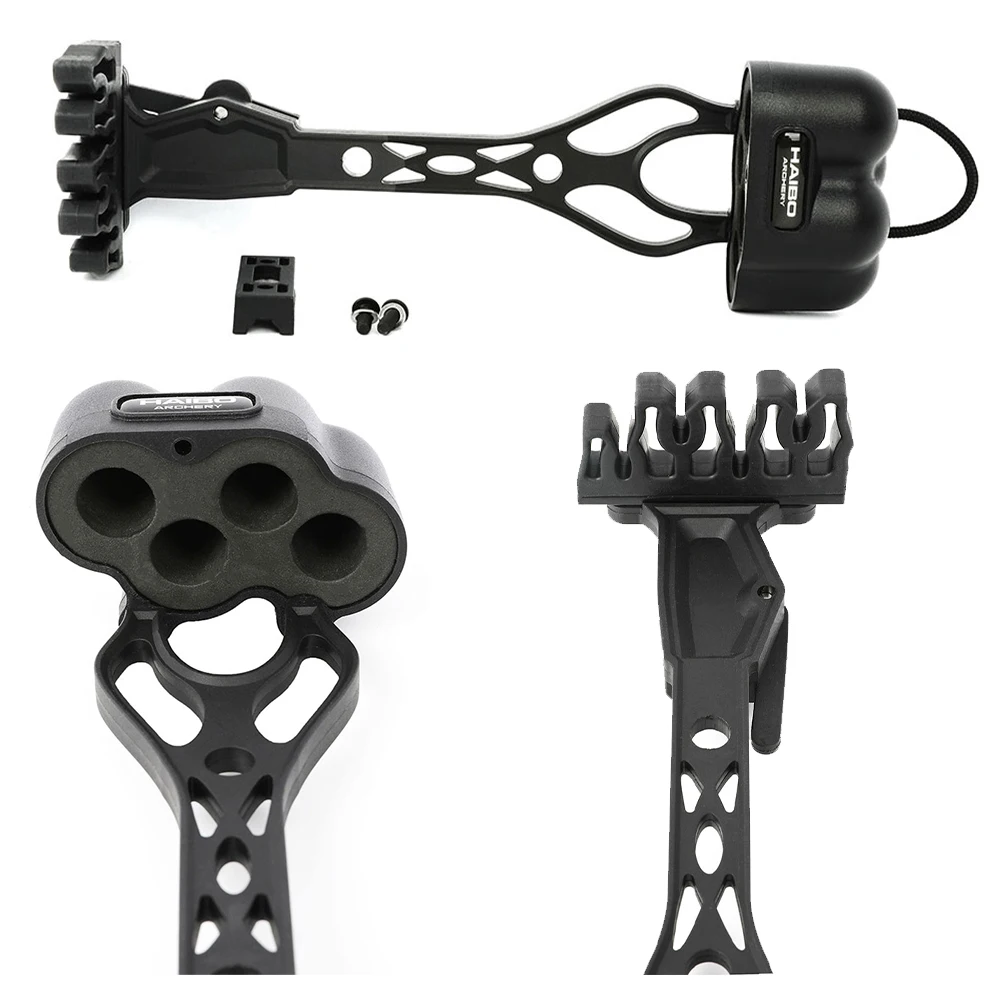 Bolsa de liberación rápida de 4 flechas, carcaj de flechas de tiro con arco duradero de nailon, ligero para arco al aire libre, caza, tiro, accesorios de objetivo