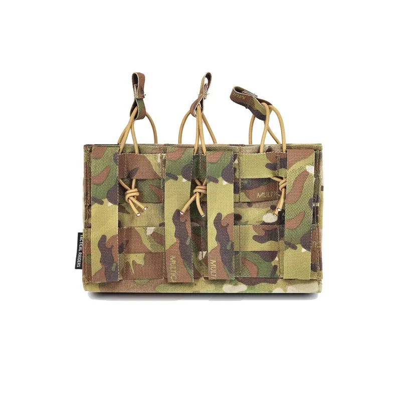 Bolsa táctica para revistas, portador de placas Airsoft, doble MOLLE Mag, soporte 556, bolsa para revistas abierta - imagen 2