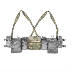 Sistema de pecho táctico modular con bolsa de revistas MOLLE