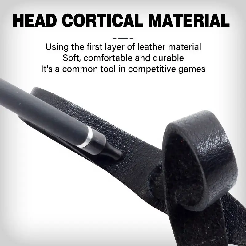 Equipo de correas de arco de cuero PU, eslinga de muñeca, arco recurvo compuesto de Tiro con Arco Largo, accesorios de caza, dispositivo de protección - imagen 3