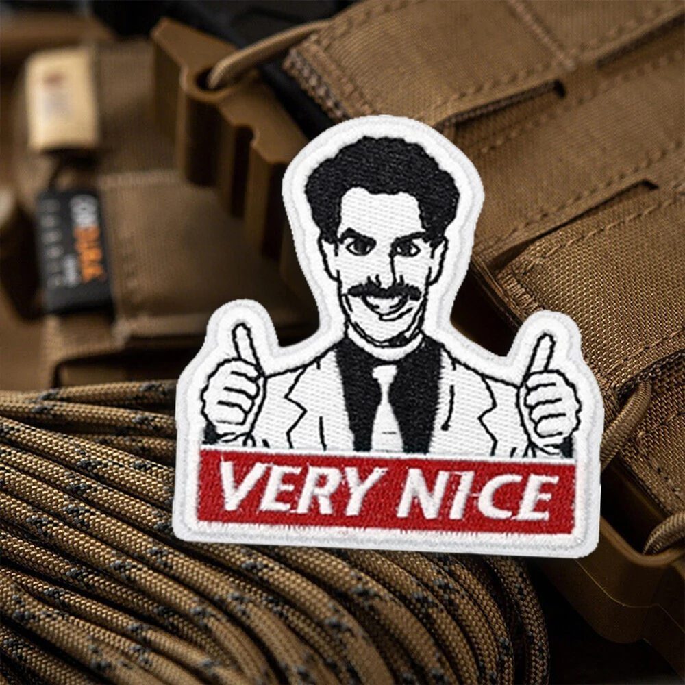 Parche de Meme divertido de Velcros muy bonito, pegatina de moral de Velcros, cita de gancho y bucle, insignia bordada militar táctica para mochila Molle - imagen 2