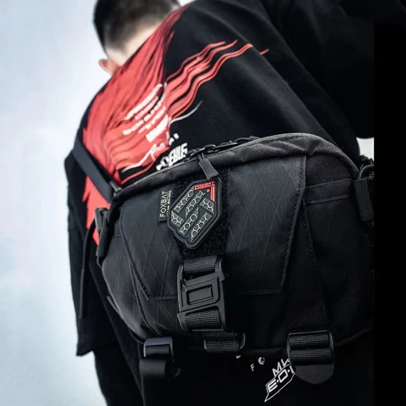 FOXBAT-Parche luminoso de PVC, brazalete táctico funcional, insignia a cuadros de panal para ropa, chaqueta, apliques, decoración - imagen 3